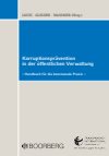 Peter Glinder, Martin Paul Waßmer, Jürgen Louis - Korruptionsprävention in der öffentlichen Verwaltung